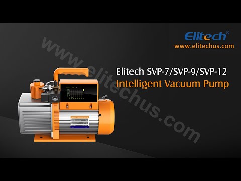Elitech SVP-7 /SVP-9/ SVP-12 Intelligent Vacuum Pump Operation Instruction