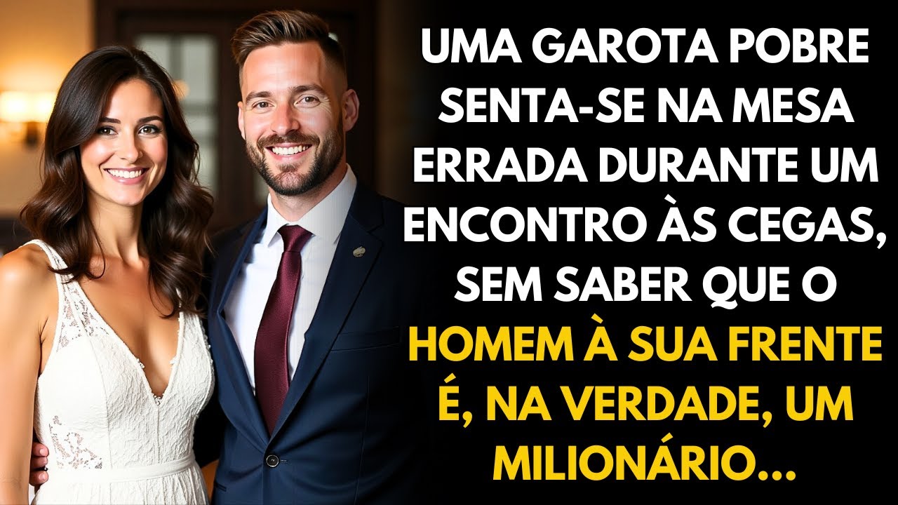 GAROTA POBRE SENTA NA MESA ERRADA EM ENCONTRO ÀS CEGAS, MAS NUNCA IMAGINOU QUE ELE ERA MILIONÁRIO...