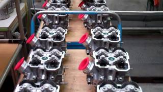preview picture of video 'KTM Factory Tour: 2011 LC8 Engine production line - 4'