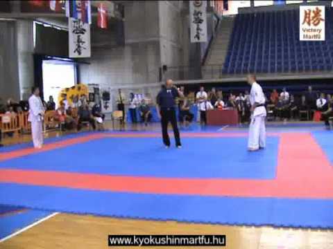 2010 Shinkyokushin EC Logrono: Zsolt Balogh - Kepa Etxeberria, men, 90kg
