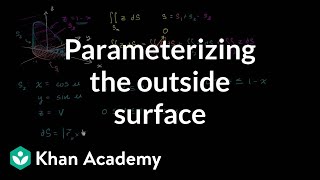 Surface Integral Ex3 part 1 - Parameterizing the Outside Surface
