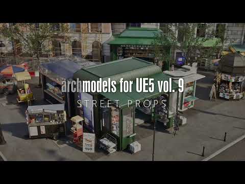 Street Props - Archmodels for Unreal Engine 5 Launch Trailer
