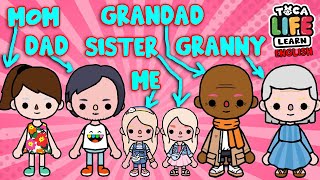 Learn Family and Clothes words in English with Toca Life World