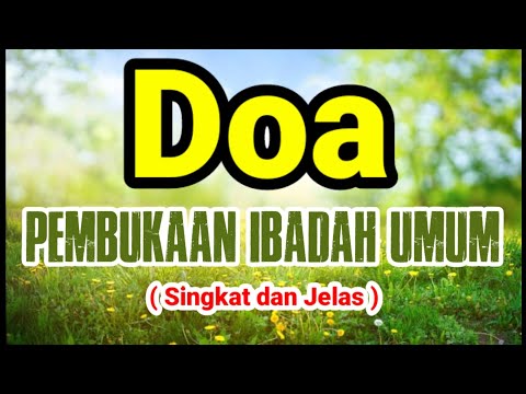 DOA PEMBUKAAN IBADAH KRISTEN - Doa Pembuka - Doa pembukaan ibadah singkat