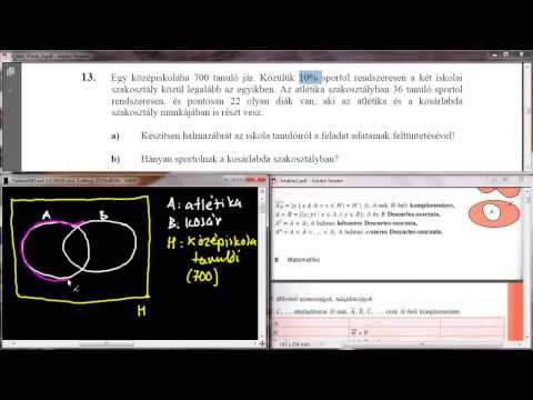 [2005.10.25.] 13/a-b) Halmazábra (Venn-diagram)