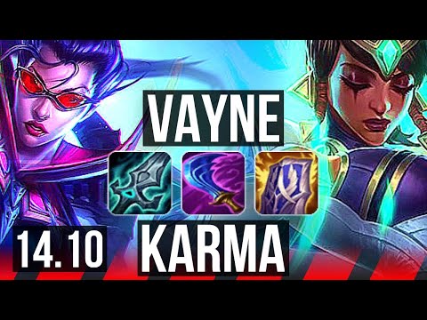 VAYNE vs KARMA (TOP) | 67% winrate, 12/3/4, Dominating | EUW Master | 14.10