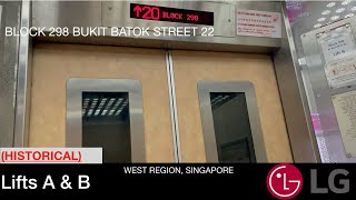 (HISTORICAL) HDB Block 298 Bukit Batok || LG (GoldStar) Elevator
