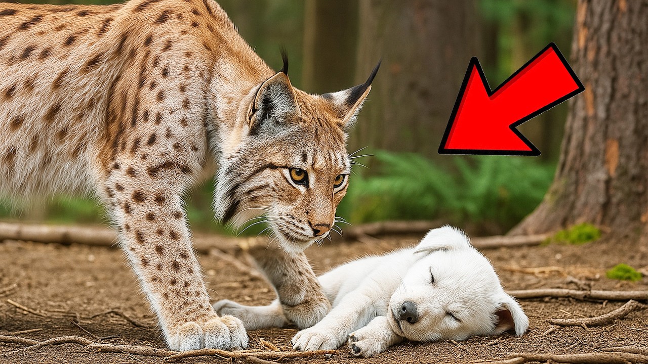Bobcat Found A Puppy Abandoned In The Forest. Then The Unthinkable Happened!