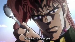 JoJo&#39;s Bizzare Adventure - Noriaki Kakyoin treats &quot;Mannish Boy&quot; (Death 13) to breakfast (poop)