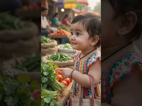 😂 पापा की परी ने धनिया को दुनिया बोल दिया! 🤣 #shorts #babycomedy #funnybaby #papakipari #sabzimandi