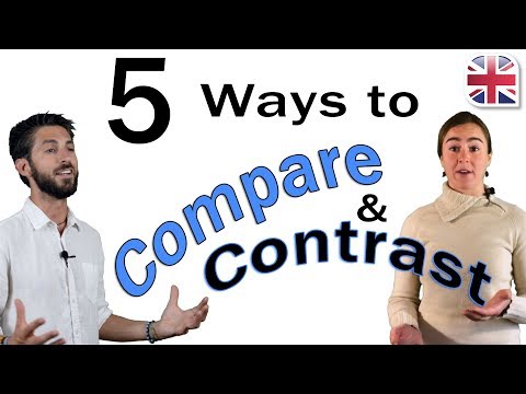 Part of a video titled 5 Ways to Compare and Contrast in English - YouTube