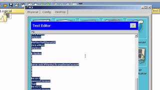 Restore a config file from a text file in Packet Tracer - Cisco CCNA