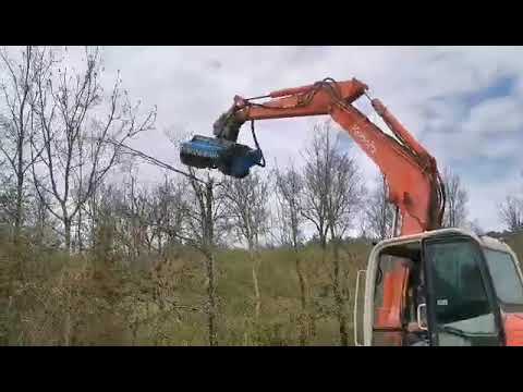 Broyeur C4 Meccanica FL100 sur Kubota KX080-3 8T