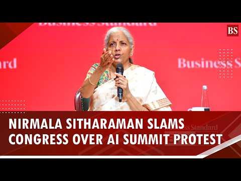 Nirmala Sitharaman slams congress over India AI summit protest