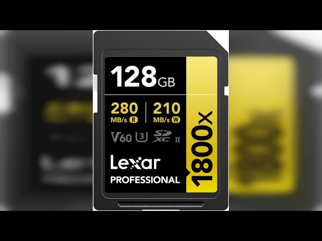 Vídeo relacionado con Lexar Tarjeta de memoria SDXC profesional 1800x UHS-II de 128 GB (serie dorada)