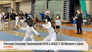 Perseus Fencing Tournament RYC & RJCC Y-10 Women's Epee