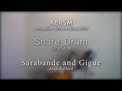 ABRSM G4 Snare Drum - Sarabande and Gigue