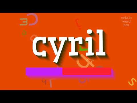 How to say "cyril"! (High Quality Voices)