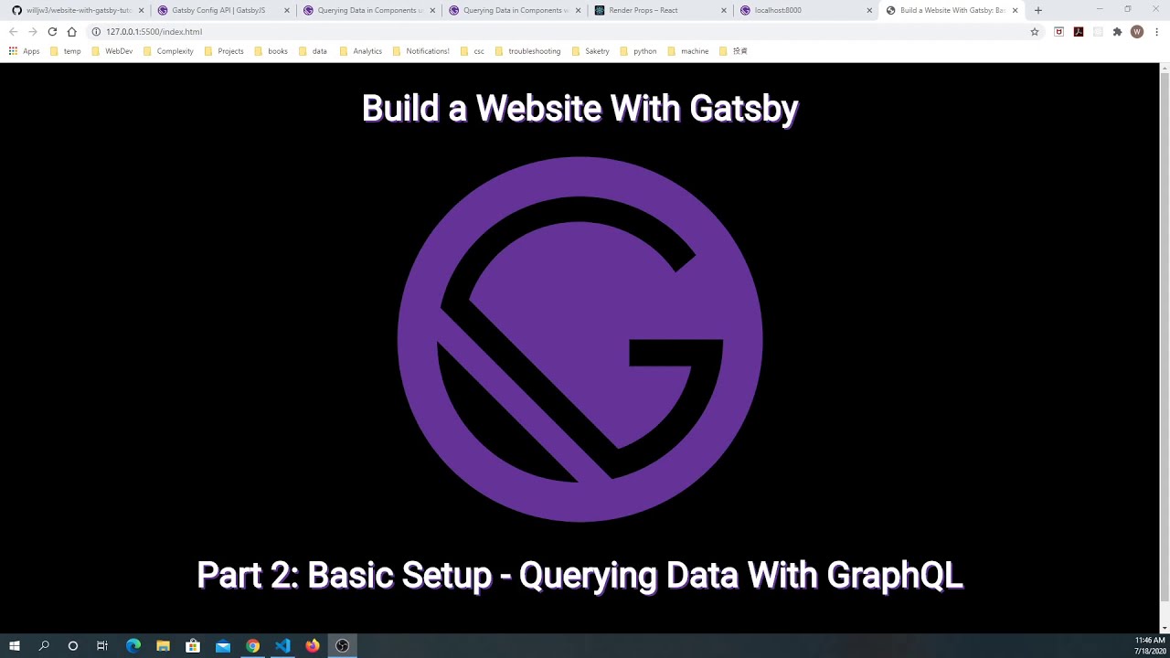 Build a Website With Gatsby Part 2: Basic Setup - Querying Data With GraphQL