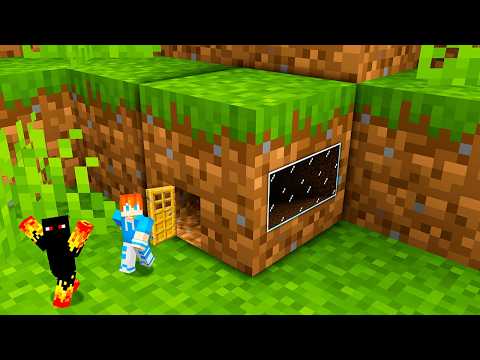 Athos Survive 100 Days inside Block in Minecraft