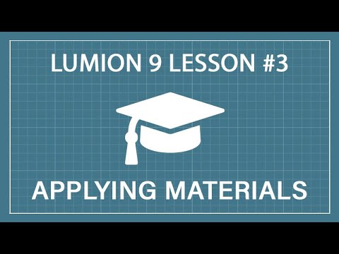 How to Apply and Modify Materials: Lumion 9 - 3D Render Tutorial