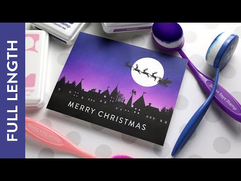 🔴 LIVE REPLAY - Holiday Card Series 2022 Day 16 - Ink Blended Scene