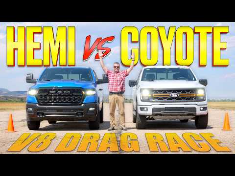 The Ram HEMI V8 RETURNS to the Drag Strip: But Is It FASTER Than Ford's Coyote V8 F-150?