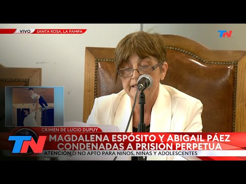 Video: La sentencia a perpetua para las asesinas de Lucio Dupuy