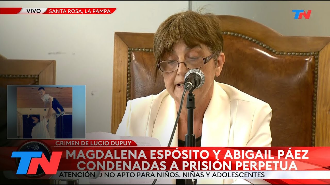 CASO LUCIO DUPUY I La Justicia condenó a prisión perpetua a la mamá y a su novia por el crimen