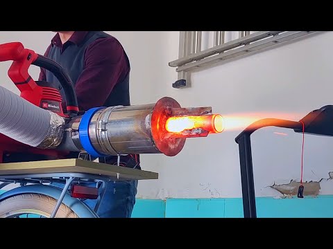 I put a Homemade Jet Engine on my Bicycle
