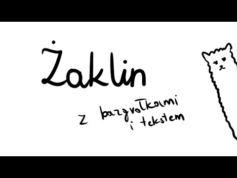 Żaklin (piosenka ukulele z tekstem i bazgrołkami)