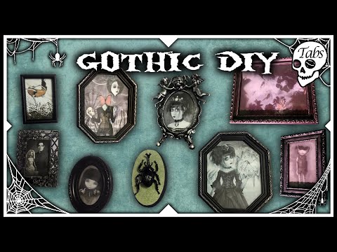 Making Spooky Wall Art | DIY Gothic Decor