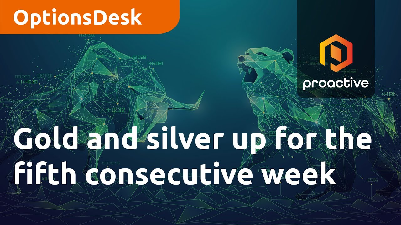 Gold and silver up for the fifth consecutive week - OptionsDesk