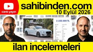 2CR Canlı - 10 Eylül 2026 - İkinci El İlan İncelemeleri #sahibinden