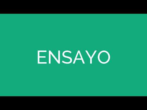How To Say Essay In Spanish