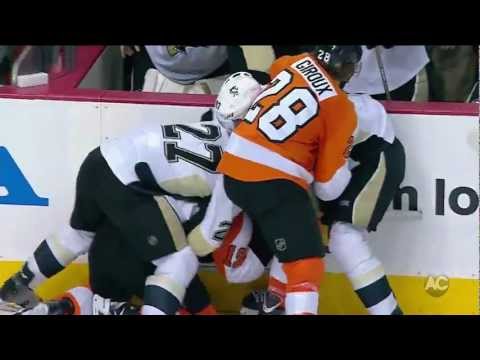 Flyers full 3rd Period Brawl - April 15th [HD]