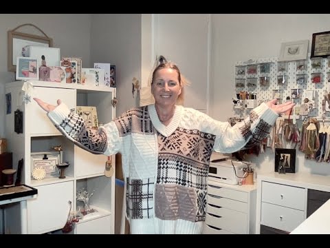 Stitching set up, organisation and storage followed by craft room tour: Flosstube extra