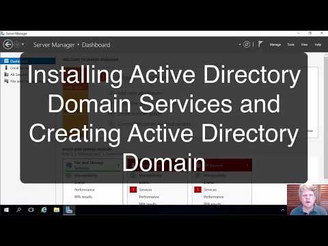 Installing Active Directory Domain Services and Creating an AD Domain