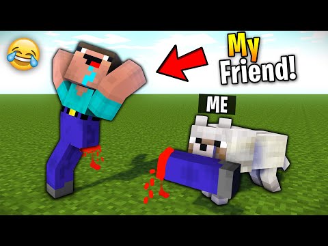 I Pranked My Friend as a Dog In Minecraft! 😂