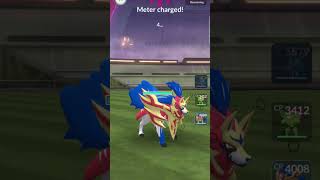 gmax Meowth battle in #pokemongo #gmax #battle