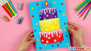 How to Make a 3D Birthday Cake Card