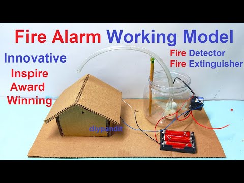 fire detector alarm working model science project diy simple and easy howtofunda