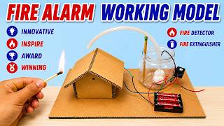 Innovative Inspire Award Winning Project - fire extinguisher Fire alarm working model