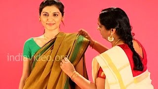 How to wear Madurai Saree in Flower Seller Style? 