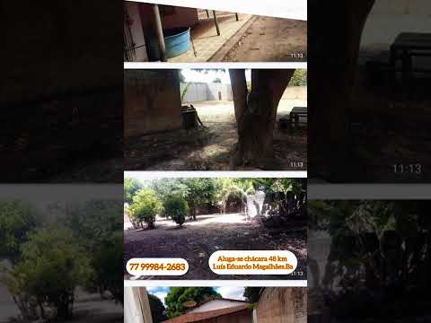 ALUGA-SE CHÁCARA NA COMUNIDADE RIO DE PEDRA.WhatsApp:(77) 99984-268 Garanta já esse excelente espaço