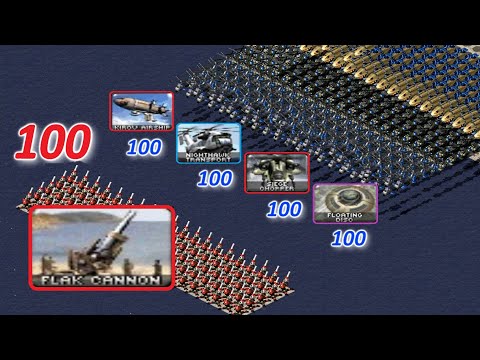 Flak Cannon Anti-Air Capabilities - Red Alert 2