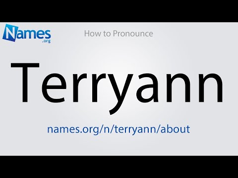 How to Pronounce Terryann