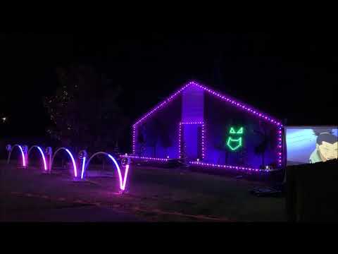 Lawrence Drive Lights - 2018 Halloween Light Display - INXS Devil Inside
