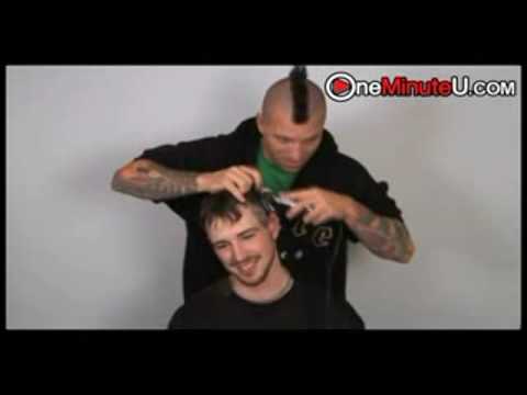 How to Buzz Cut A Mohawk Skater Haircut in 1 Minute!