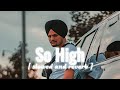 So High - Slowed & Reverb - Sidhu Moose Wala #lofivibes